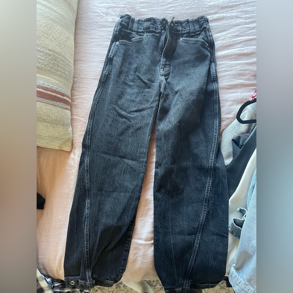 Madewell women’s black Straight Jeans